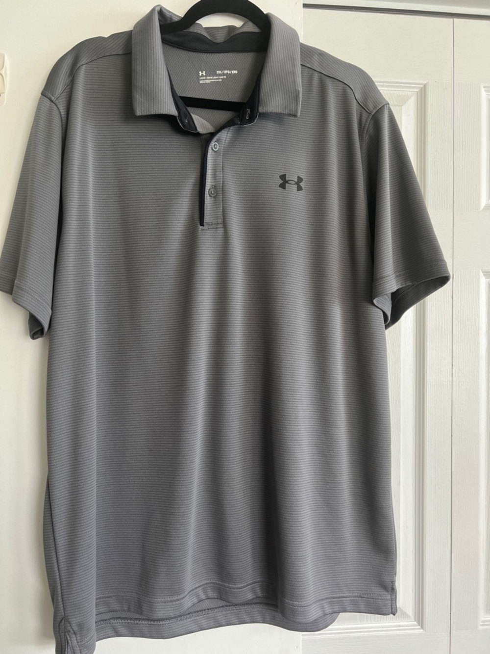 Under Armour Gray Heather Men’s Polo - Short Sleeve Performance
